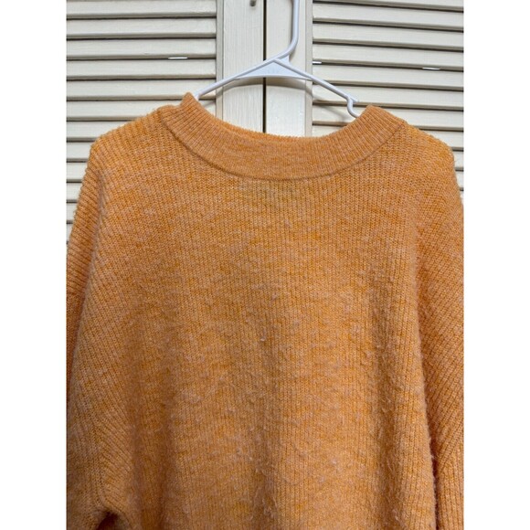 ASOS DESIGN Curve Relaxed Crew Neck Sweater orange Size 14 Women - Picture 3 of 7